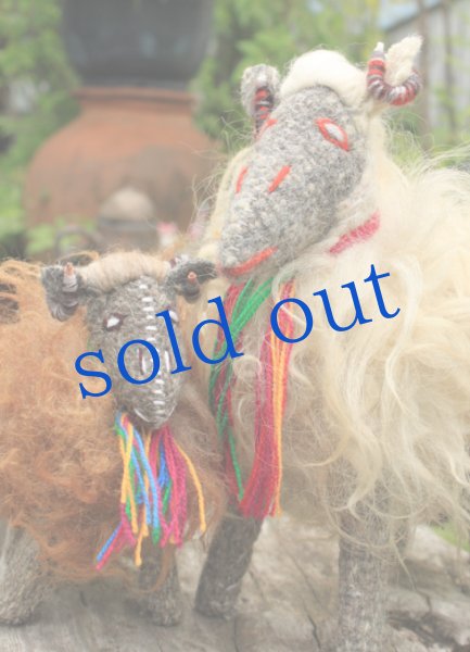 画像3: 手つむぎ・手織りウールのぬいぐるみ・アニマリート (3)