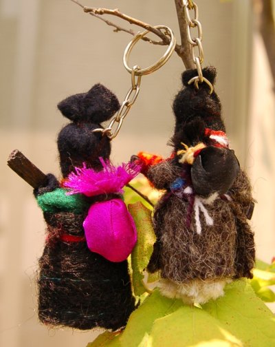 画像2: サパティスタの人形キーホルダー（手織り布）
