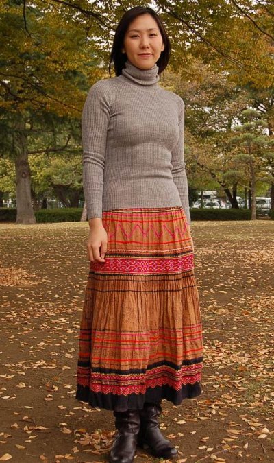 画像3: 花モン族刺繍スカート