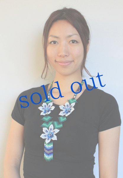 画像5: ウィチョルビーズの花ネックレス (5)