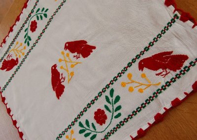 画像3: メキシコ刺繍クロス（６０cm×５５cm）
