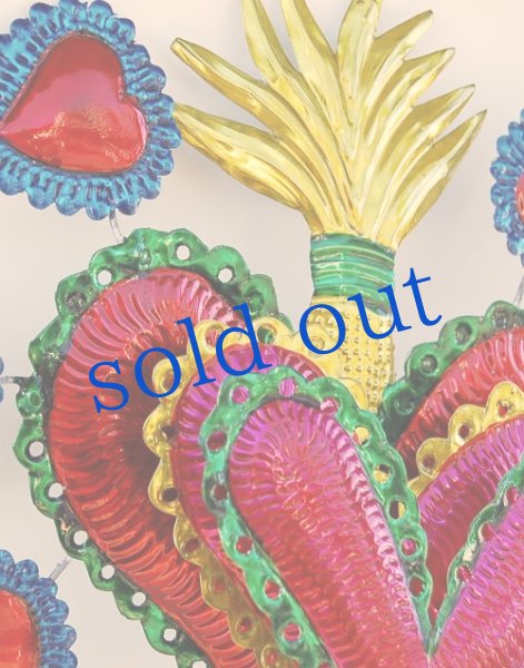 画像4: 飛びだすハートのブリキ壁掛け (4)