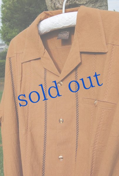 画像2: メンズ刺繍のラテンシャツ (2)