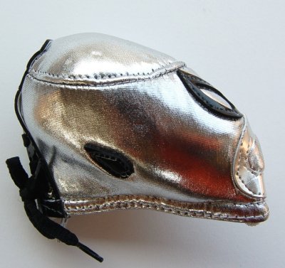 画像1: ルチャリブレのマスク・小銭入れ（キーホルダー）「サント」２