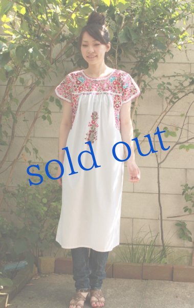 画像2: 「サンアントニーノ」 刺繍チュニックワンピース (2)