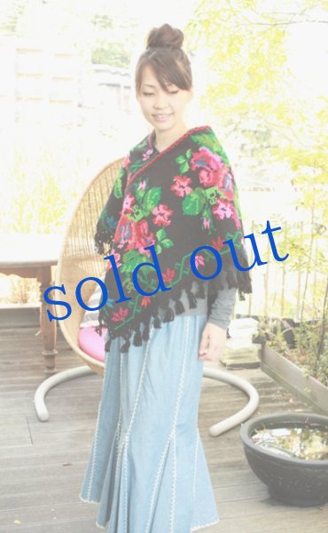 画像3: 再入荷！プエブラ州の刺繍ポンチョ (3)