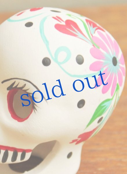 画像3: 小さな陶器のガイコツヘッド (3)