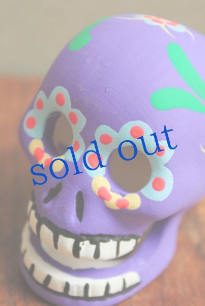 画像3: 小さな陶器のガイコツヘッド (3)