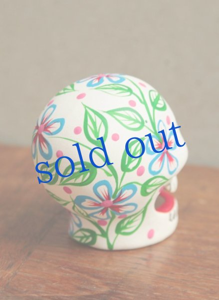 画像3: 小さな陶器のガイコツヘッド (3)