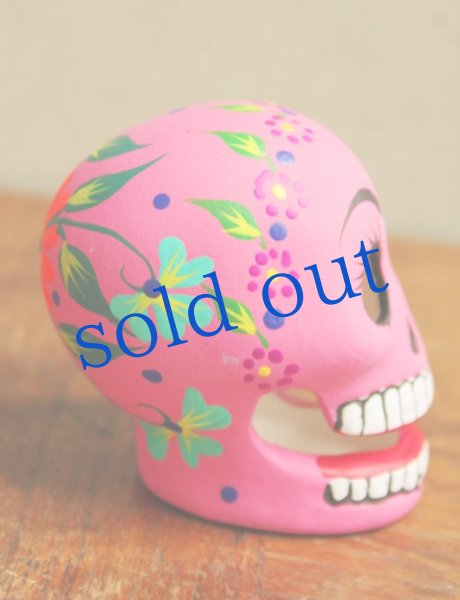 画像2: 小さな陶器のガイコツヘッド (2)