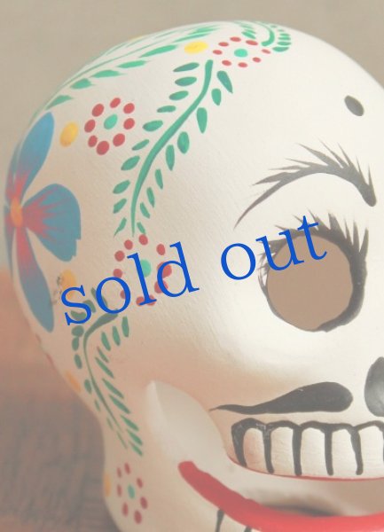 画像3: 小さな陶器のガイコツヘッド (3)