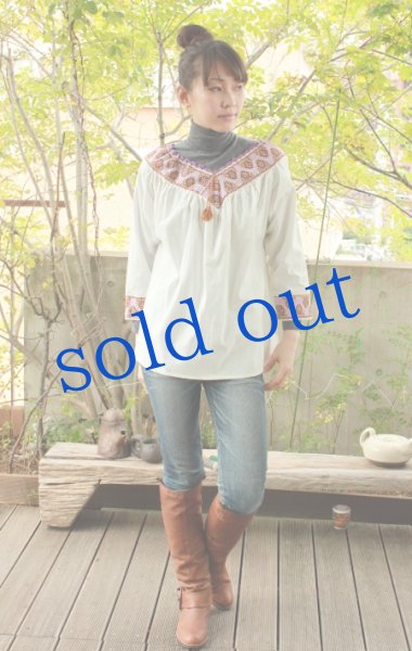 画像2: プエブラ州の刺繍ブラウス (2)