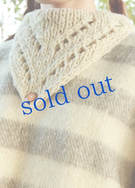 画像4: メキシコ・ウールのブランケットポンチョ (4)