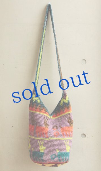 画像5: グアテマラ・トドスサントスの先住民手編みバッグ (5)