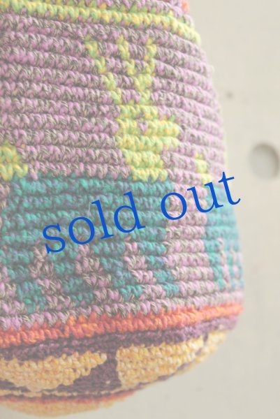 画像4: グアテマラ・トドスサントスの先住民手編みバッグ (4)