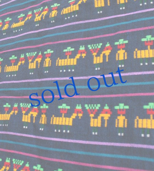 画像5: メキシコ製生地メキシコ人とロバ (5)