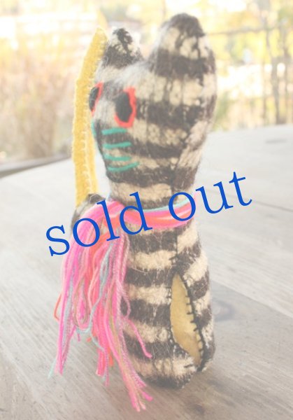 画像3: 手つむぎ・手織りウールのぬいぐるみ・アニマリート (3)