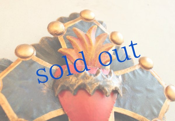 画像3: 立体クロスのブリキ壁掛け (3)