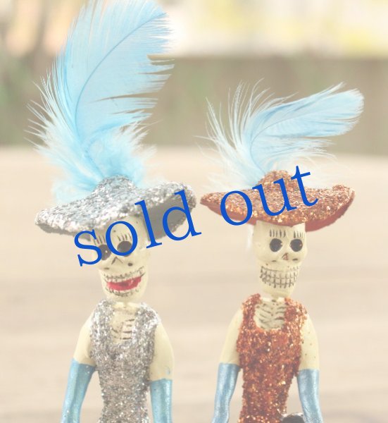 画像4: ガイコツの貴婦人ミニ人形 (4)