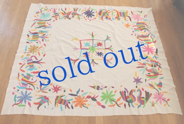 画像2: オトミの刺繍ベットカバー・テーブルクロス (2)