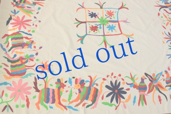 画像3: オトミの刺繍ベットカバー・テーブルクロス (3)