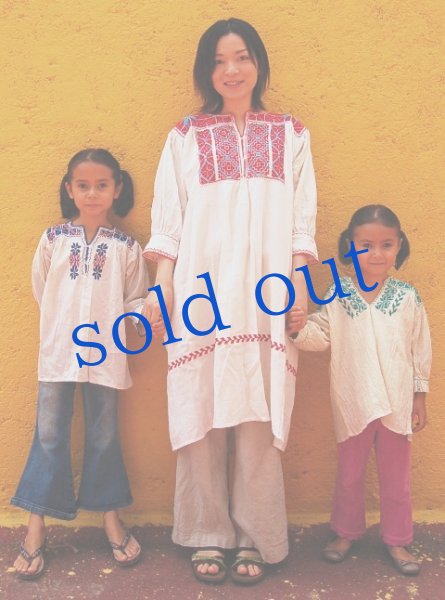 画像2: クロスステッチ刺繍ブラウス (2)