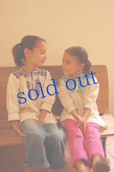 画像2: クロスステッチ刺繍ブラウス (2)