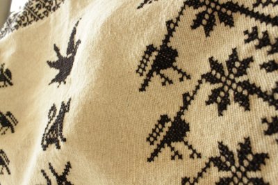 画像1: llamallamaオリジナル手織りケープショール