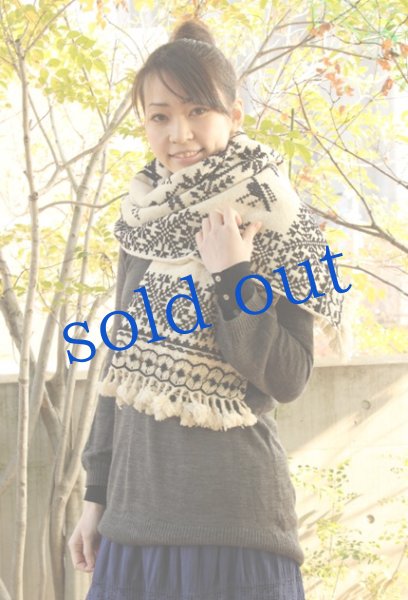 画像3: llamallamaオリジナル手織りケープショール (3)