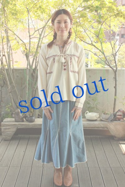 画像3: ミヘ刺繍の長袖シャツ (3)