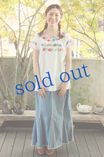 画像4: メキシコ刺繍ブラウス (4)