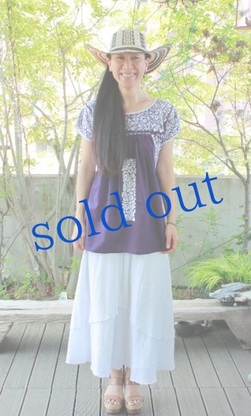 画像3: メキシコ刺繍トップス「SanAntonino] (3)