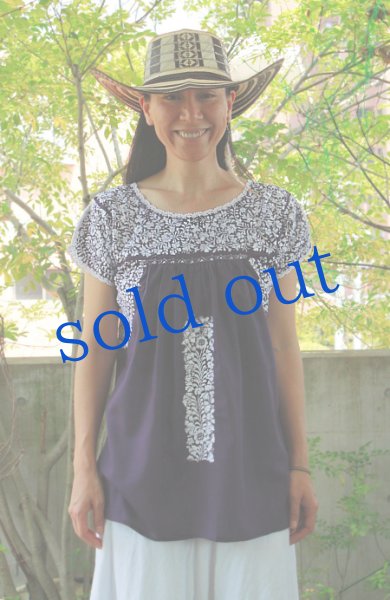 画像2: メキシコ刺繍トップス「SanAntonino] (2)