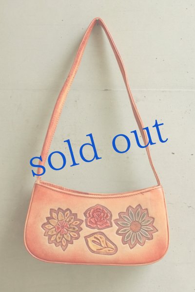 画像3: 本革・型押し・お花のショルダー (3)