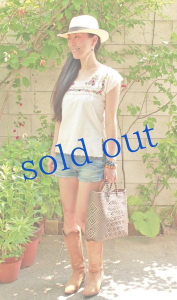 画像3: サンアントニーノ刺繍クロシェ編みトップス (3)