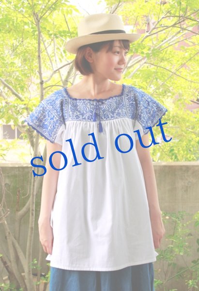 画像2: プエブラ州の刺繍ブラウス (2)