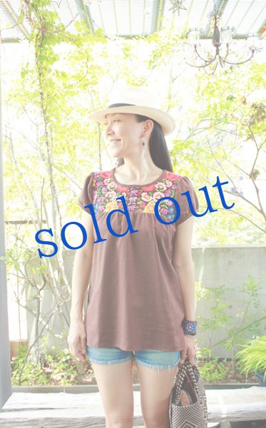 画像3: SilviaSuareデザイナーズ-テワナ刺繍トップス (3)