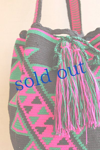 画像3: コロンビアの先住民WAYUU族の手編みバッグ (3)