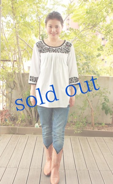 画像2: 「サンアントニーノ」 7分袖チュニックトップス (2)