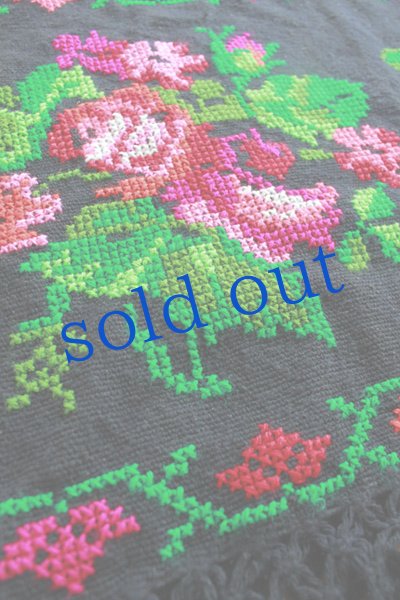 画像4: 再入荷！プエブラ州の刺繍ポンチョ (4)