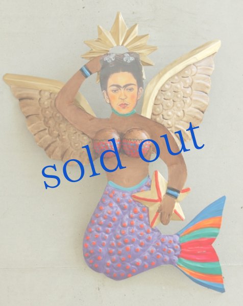 画像2: ブリキのオーナメント「人魚のフリーダ」28cm (2)
