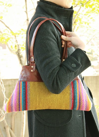 画像1: メキシコの織物タペテのバッグ