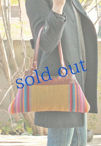 画像3: メキシコの織物タペテのバッグ (3)