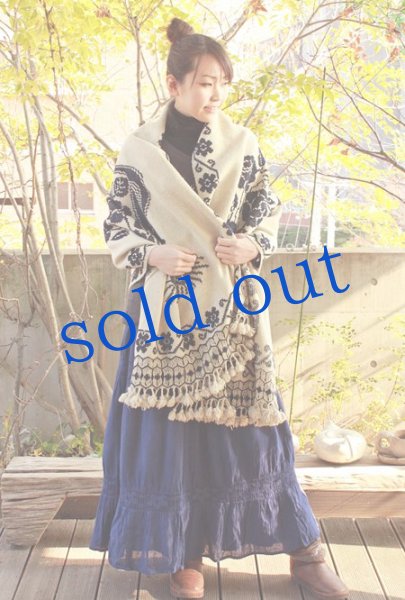 画像2: プエブラ州の手織り生地刺繍レボソ (2)