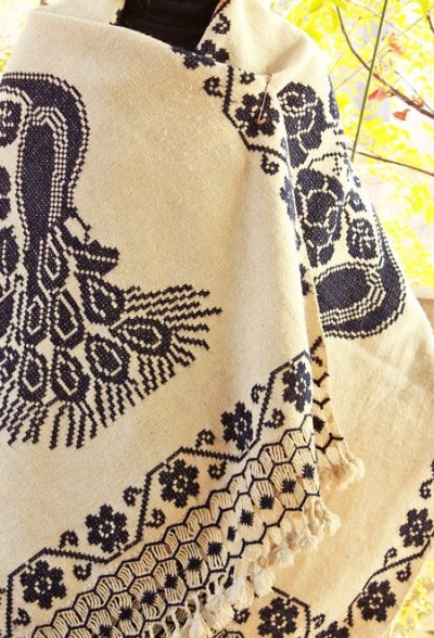 画像3: プエブラ州の手織り生地刺繍レボソ