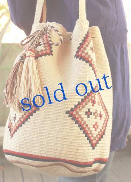 画像3: コロンビアの先住民WAYUU族の手編みバッグ (3)