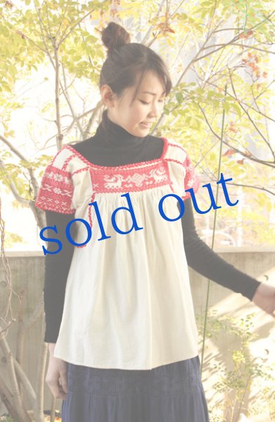 画像2: CHACHAHUANTLA刺繍のブラウス (2)