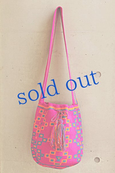 画像2: コロンビアの先住民WAYUU族の手編みバッグ (2)