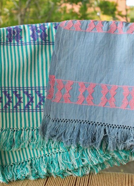 画像1: ソチミルコ手織りランチョンマット (1)
