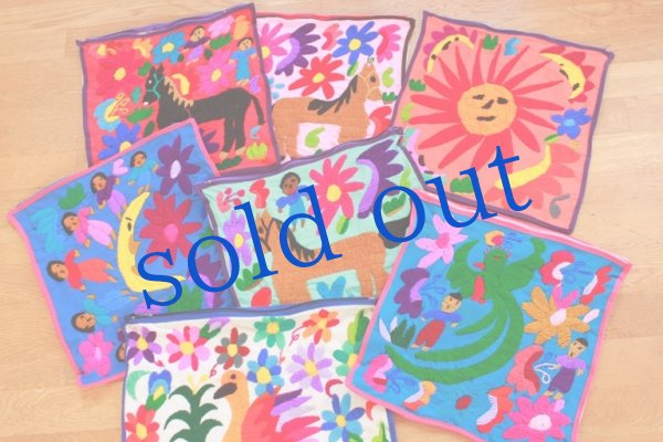 画像3: グアテマラ刺繍のクッションカバー (3)